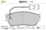 VALEO Set placute frana VALEO 598131 (598131)