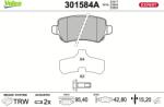 VALEO Set placute frana VALEO 301584A (301584A)