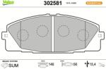 VALEO Set placute frana VALEO 302581 (302581)