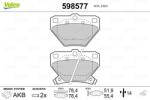 VALEO Set placute frana VALEO 598577 (598577)
