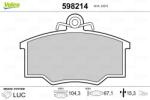 VALEO Set placute frana VALEO 598214 (598214)