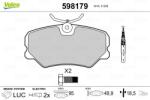 VALEO Set placute frana VALEO 598179 (598179)