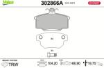 VALEO Set placute frana VALEO 302866A (302866A)
