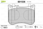 VALEO Set placute frana VALEO 601536 (601536)