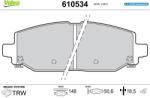 VALEO Set placute frana VALEO 610534 (610534)