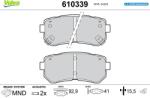 VALEO Set placute frana VALEO 610339 (610339)