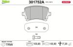 VALEO Set placute frana VALEO 301752A (301752A)