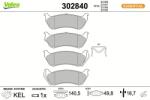 VALEO Set placute frana VALEO 302840 (302840)