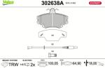 VALEO Set placute frana VALEO 302638A (302638A)