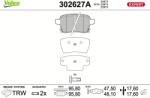 VALEO Set placute frana VALEO 302627A (302627A)