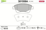 VALEO Set placute frana VALEO 301558A (301558A)