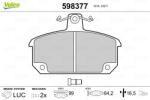 VALEO Set placute frana VALEO 598377 (598377)