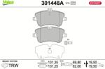 VALEO Set placute frana VALEO 301448A (301448A)