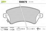 VALEO Set placute frana VALEO 598679 (598679)