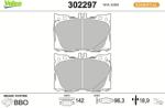 VALEO Set placute frana VALEO 302297 (302297)