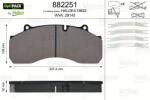 VALEO Set placute frana VALEO 882251 (882251)