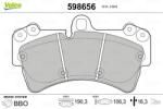VALEO Set placute frana VALEO 598656 (598656)