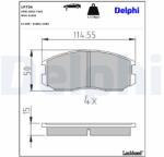 DELPHI Set placute frana DELPHI LP736 (LP736)
