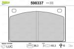 VALEO Set placute frana VALEO 598337 (598337)