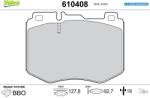 VALEO Set placute frana VALEO 610408 (610408)