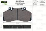 VALEO Set placute frana VALEO 882240 (882240)