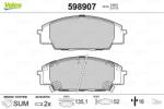 VALEO Set placute frana VALEO 598907 (598907)