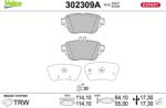 VALEO Set placute frana VALEO 302309A (302309A)