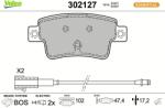 VALEO Set placute frana VALEO 302127 (302127)