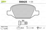 VALEO Set placute frana VALEO 598425 (598425)