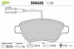 VALEO Set placute frana VALEO 598426 (598426)