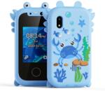  KP08 Crab 2.8" játék okostelefon IPS kijelzővel, Dual kamerával gyerekeknek, kék