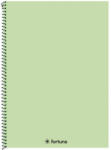 Fortuna Spirálfüzet kockás FORTUNA Monocolor A/4 70 lapos pasztell zöld (01_08680)