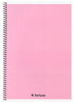 Fortuna Spirálfüzet vonalas FORTUNA Monocolor A/4 70 lapos pasztell rózsaszín (01_02141)