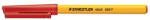 STAEDTLER Golyóstoll, 0, 3 mm, kupakos, STAEDTLER "Stick 430 F", piros (COTS430F2)