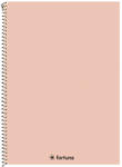 Fortuna Spirálfüzet kockás FORTUNA Monocolor A/4 70 lapos pasztell barack (01_08676)