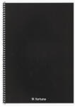 Fortuna Spirálfüzet vonalas FORTUNA Monocolor A/4 70 lapos fekete (01_02130)