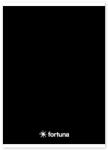 Fortuna Füzet vonalas FORTUNA Monocolor A/5 32 lapos 21-32 fekete (01_02079)