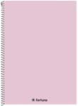 Fortuna Spirálfüzet kockás FORTUNA Monocolor A/4 70 lapos pasztell rózsaszín (01_08679)