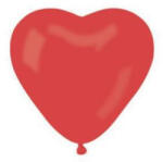  Léggömb, 25 cm, szív alakú, piros (COPT0337)