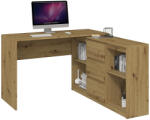 GreenSite Plus 2D3S íróasztal szekrénnyel, tölgy