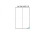 MARKIn Etichete Adezive fara Margini Markin C/519 105x148MM 300 Bucati / Cutie Alb (3036)