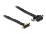 Delock PCI Expressz riser kártya x1 apa 90 -os szögben - x1 szlot kábellel 30 cm hosszú (88023) (88023) - flylite