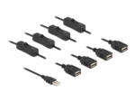 Delock USB A-típusú kábel apa 4 db. USB A-típusú anya kapcsolóval ellátott, 1 m (86805) (86805) - flylite