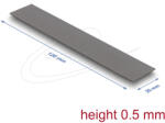 Delock Hővezető párna 120 x 20 x 0, 5 mm M. 2 modulokhoz 3, 2 W/mK alacsony olaj szivárgás (18468) - flylite