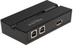 Delock USB 2.0 kapcsoló 2 személyi számítógép - 1 eszköz (11491) (11491)