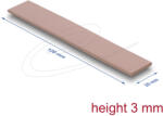 Delock Hővezető párna 120 x 20 x 3 mm M. 2 modulokhoz 3, 0 W/mK nem szilikon anyagú (18484) - flylite