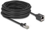 Delock Hálózat bővítő kábel RJ45 apa - RJ45 anya Cat. 6A S/FTP 10 m fekete (90323) (90323)