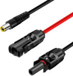 Logilink PHC0400 napelem adapter kábel DC7909/M - 2x MC4/MF 0.3m fekete-piros (PHC0400) - flylite