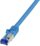 LogiLink Patch kábel Ultraflex, Cat. 6A, S/FTP, kék, 0, 5 m (C6A026S)