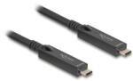 Delock Aktív optikai USB-C 8K Video + adat + PD kábel 5 m (84255) (84255)